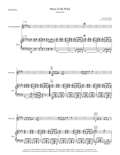 Born To Be Wild (arr. Fernando Britto)