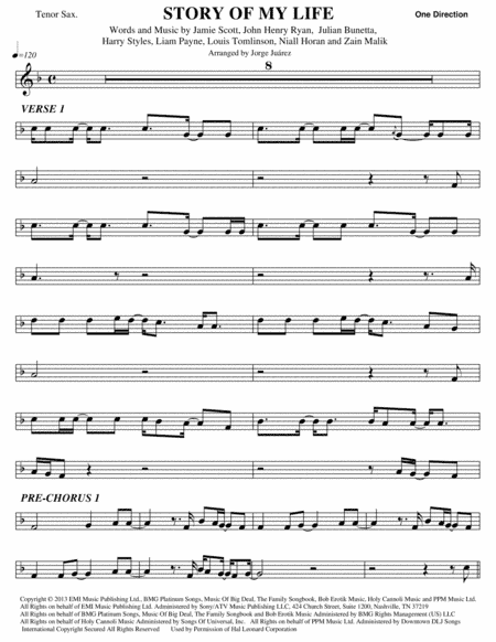 Story Of My Life (arr. Jorge Juárez)