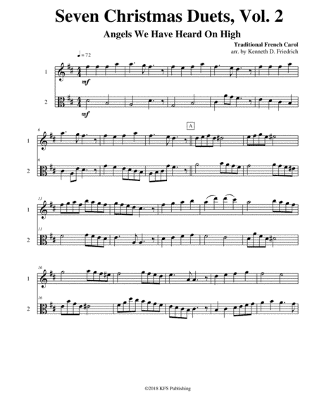 Seven Christmas Duets, Vol. 2 (arr. Kenneth D. Friedrich)