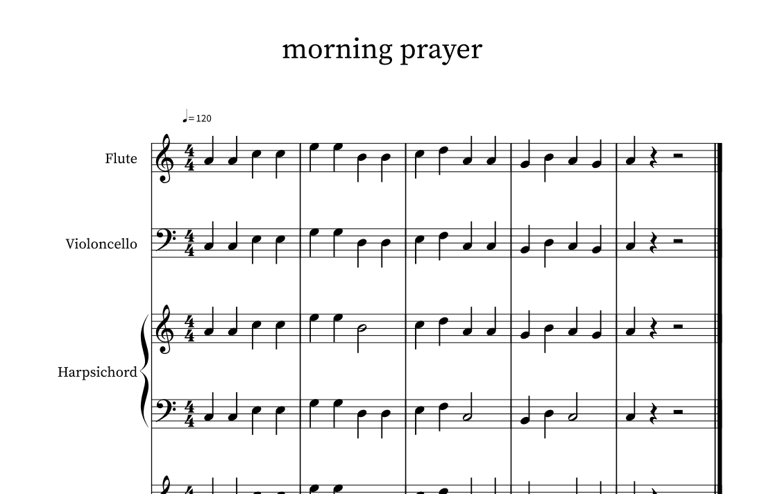 morning prayer