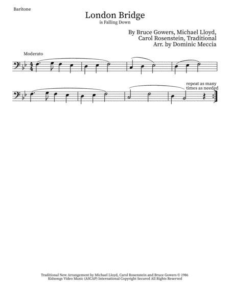 London Bridge (arr. Dominic Meccia)