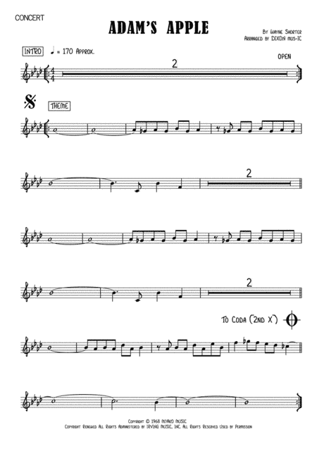 Adam's Apple (arr. DIXON mus-IC)