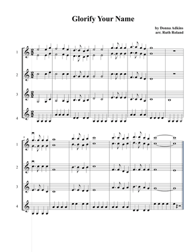 Glorify Thy Name (arr. Ruth Roland)
