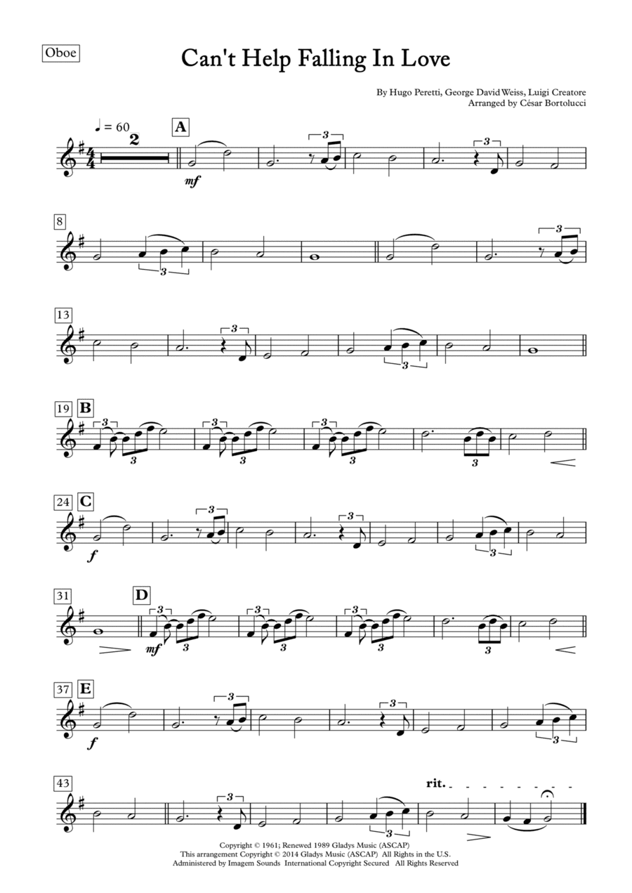 Can't Help Falling In Love (arr. ACT Bortolucci)