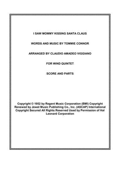 I Saw Mommy Kissing Santa Claus (arr. Claudio Amadeo Viggiano)