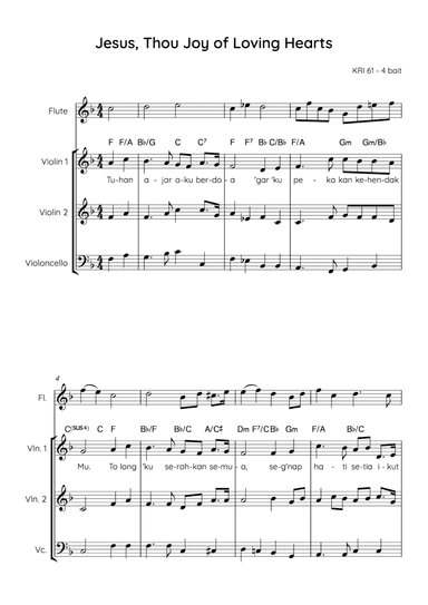 Jesus, Thou Joy of Loving Hearts / Tuhan Ajarlah Aku Berdoa (arr. Angie Wiranata)