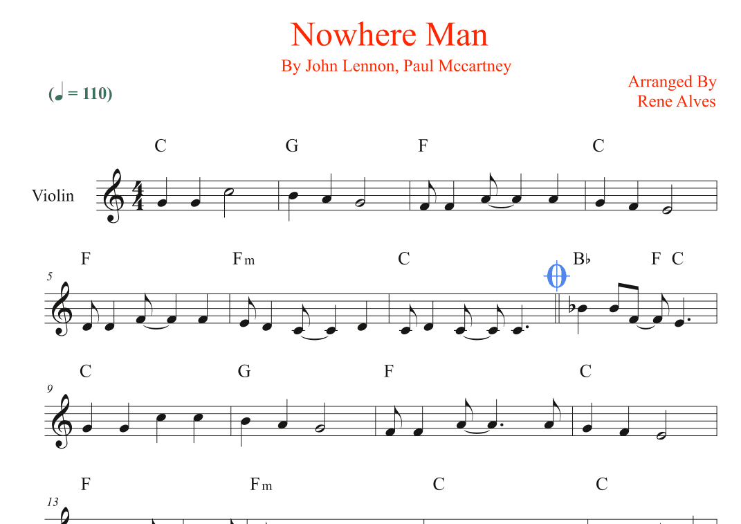 Nowhere Man (arr. Rene Alves)