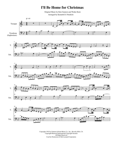 I'll Be Home For Christmas (arr. Kenneth D. Friedrich)
