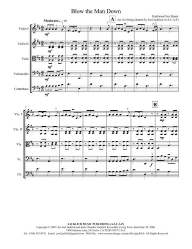 Blow the Man Down (arr. Joel Jacklich (A.S.C.A.P.))