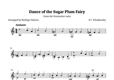 Sugar Plum Fairy theme (arr. Rodrigo Faleiros)