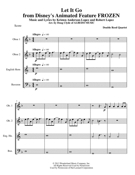 Let It Go (from Frozen) (arr. Doug Clyde)