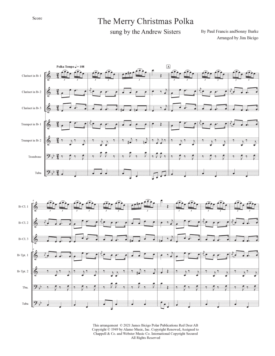 The Merry Christmas Polka (arr. Jim Bicigo)