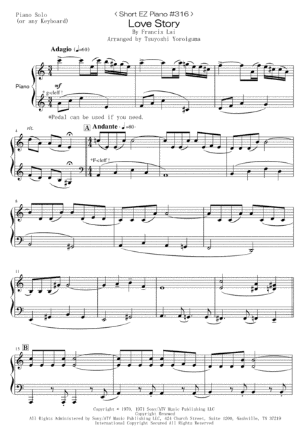 Love Story (arr. Tsuyoshi Yoroiguma)