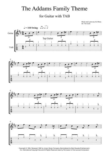 Addams Family Theme (arr. Tim Curd)