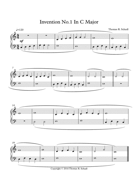 Invention No. 1 In C Major