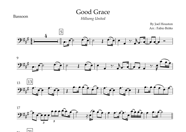 Good Grace (arr. Fabio Britto)
