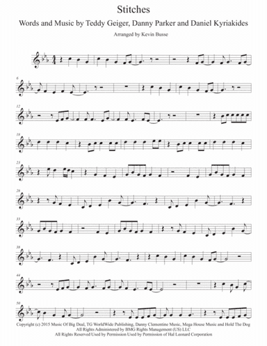 Stitches (arr. Kevin Busse)