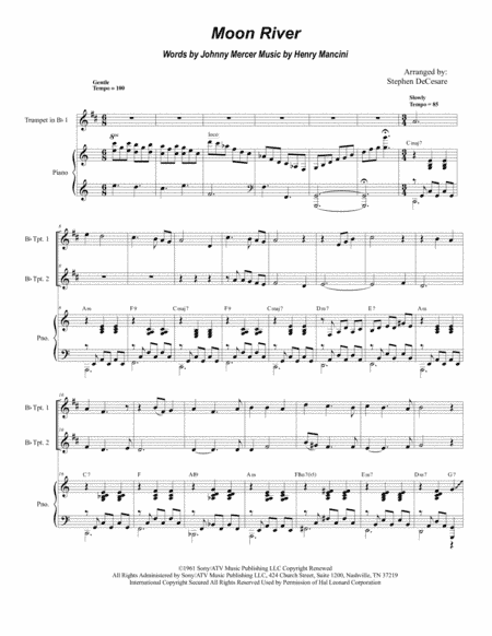 Moon River (arr. Stephen DeCesare)