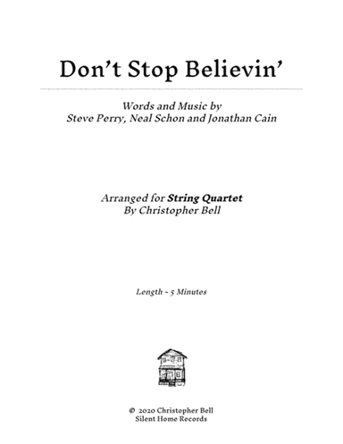 Don't Stop Believin' (arr. Christopher Bell)