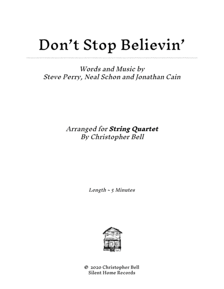 Don't Stop Believin' (arr. Christopher Bell)