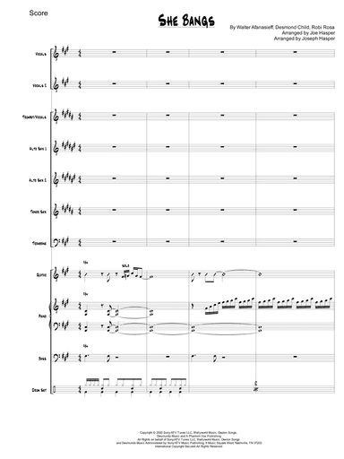 She Bangs (arr. Joseph Hasper)