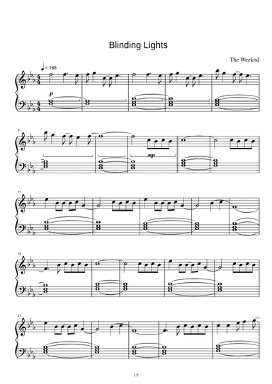 Blinding Lights (arr. The Weeknd)