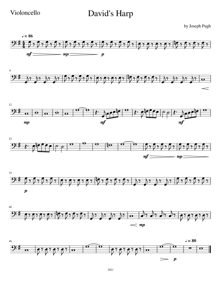 Concerto #5 David's Harp (1st movement)