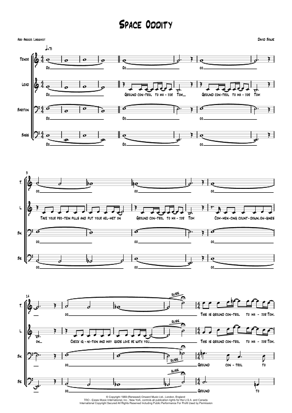 Space Oddity (arr. Anders Lindqvist)