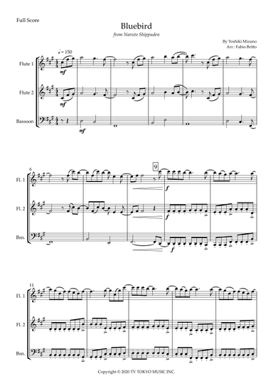 Ikimono Gakari's Blue Bird (arr. Fabio Britto)