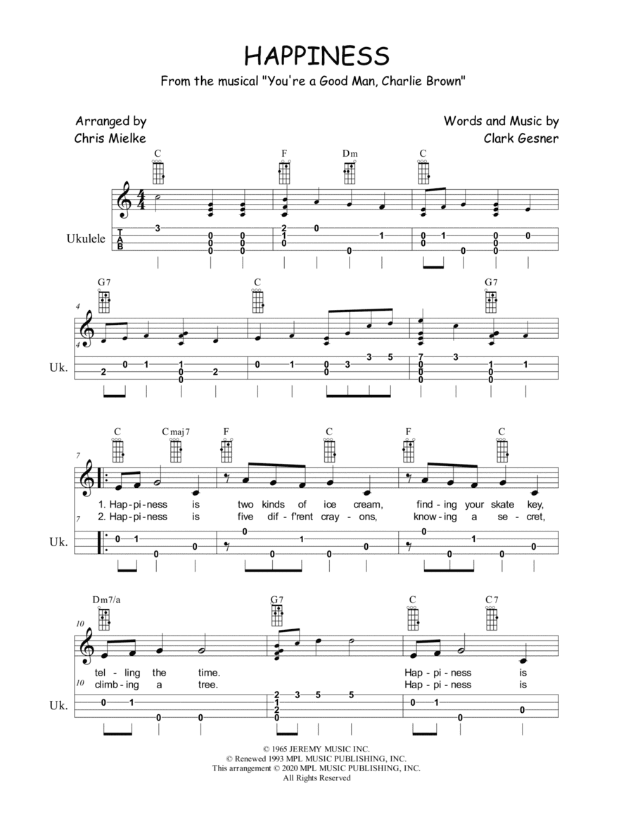 Happiness (arr. Chris Mielke)
