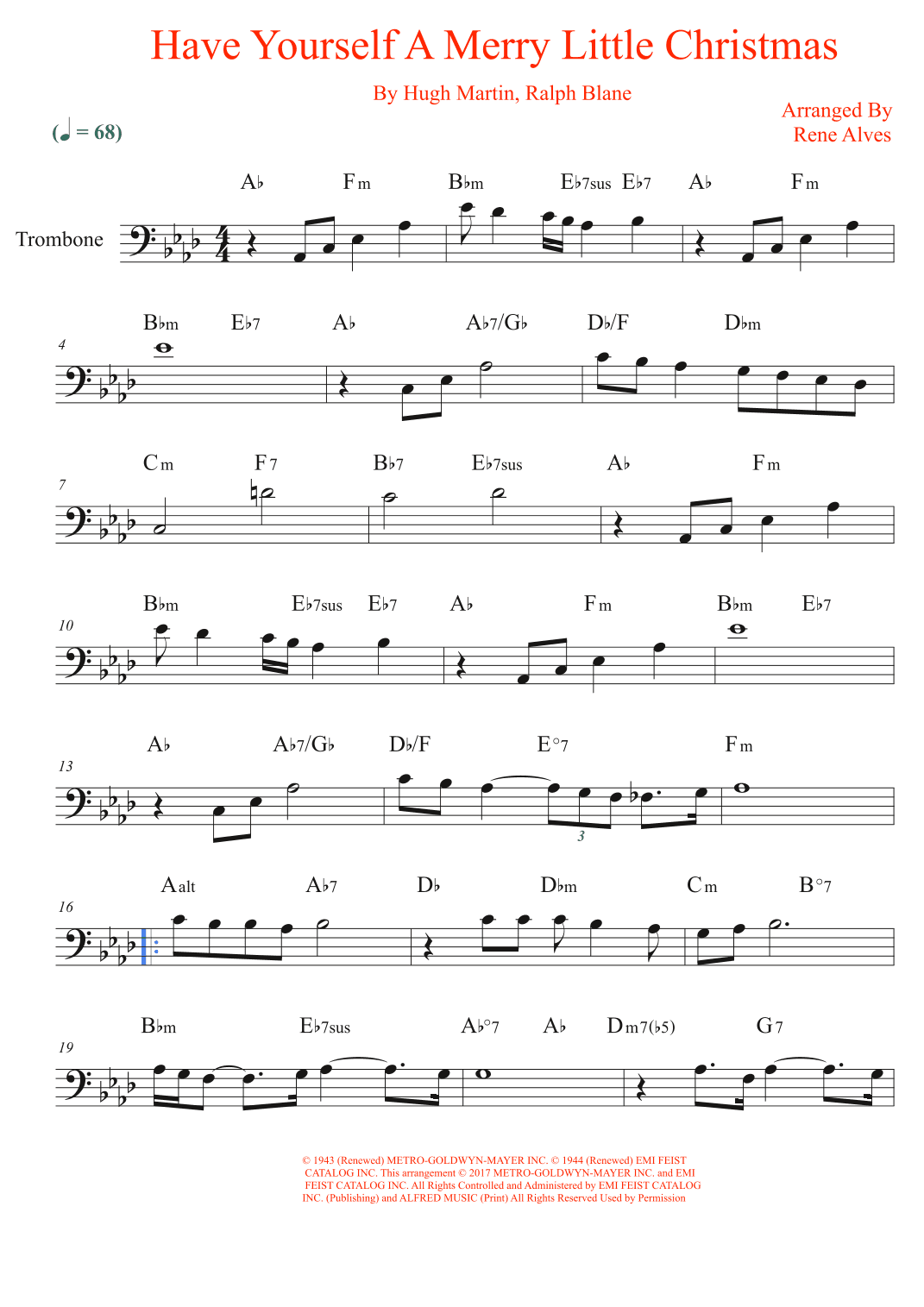 Have Yourself A Merry Little Christmas (arr. Rene Alves)