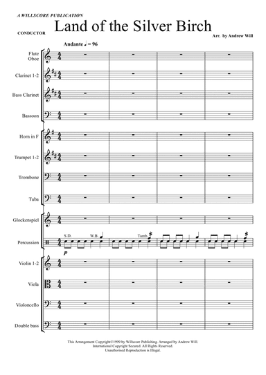 Land of the Silver Birch (Orchestra) (arr. Andrew Will)