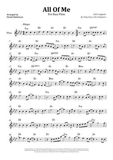 All Of Me (arr. Daniel Nakamura)
