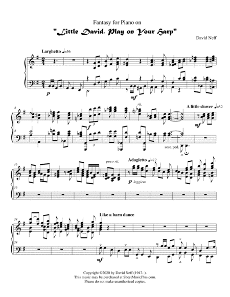 Fantasy on "Little David, Play on Your Harp"