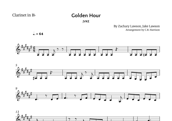 Golden Hour (arr. C. B. Harrison)