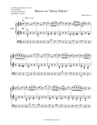 Minuet on "Adeste Fideles"
