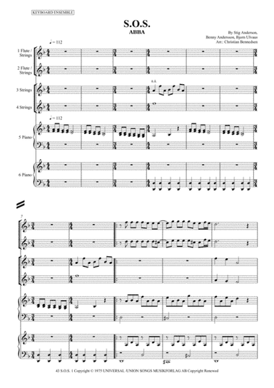 S.o.s. (arr. Christian Bennedsen)