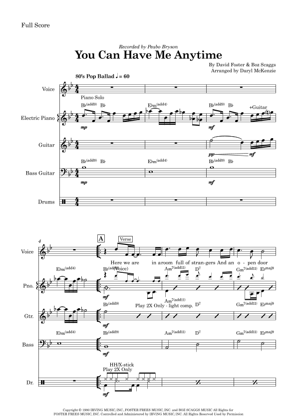 You Can Have Me Anytime (arr. Daryl McKenzie)