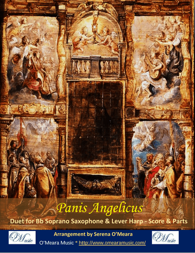 Panis Angelicus, Duet for Bb Soprano Saxophone & Lever Harp (arr. Serena O'Meara)