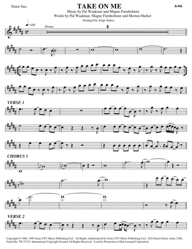 Take On Me (arr. Jorge Juárez)