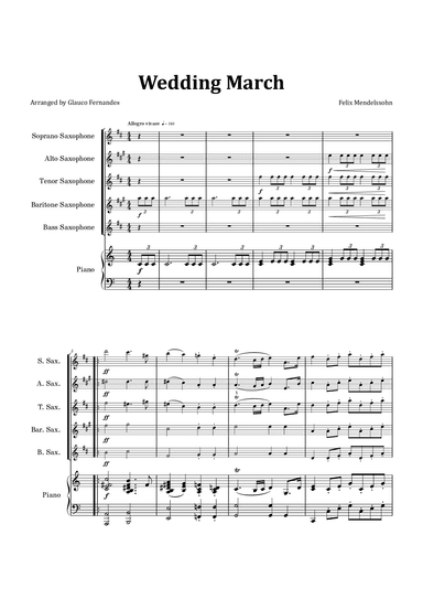 Wedding March (arr. Glauco Fernandes)