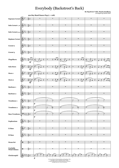 Everybody (backstreet's Back) (arr. Daniel Dinh)