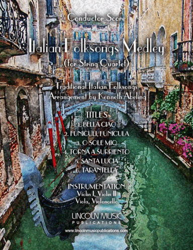 Italian Folksong Medley (for String Quartet) (arr. Kenneth Abeling)