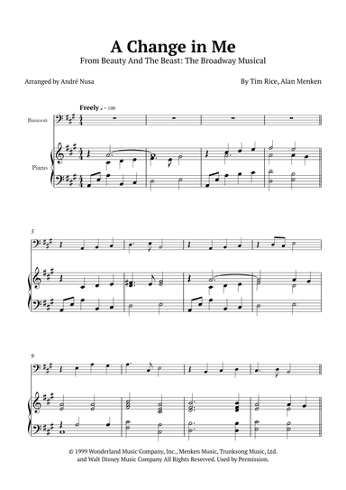 A Change In Me (arr. André Nusa)