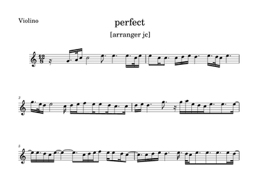 Perfect (arr. julio cesar)