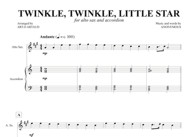 Twinkle Twinkle Little Star (arr. Art.o Artaud)