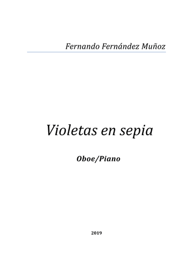 Violetas en sepia