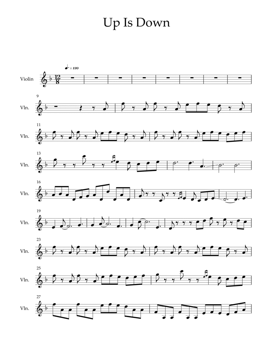 Up Is Down (arr. Isaac Morales)