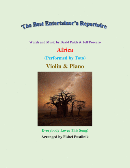 Africa (arr. Fishel Pustilnik)