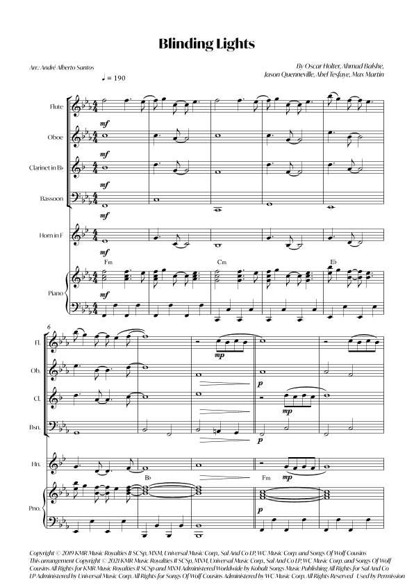 Blinding Lights (arr. André Alberto Santos)